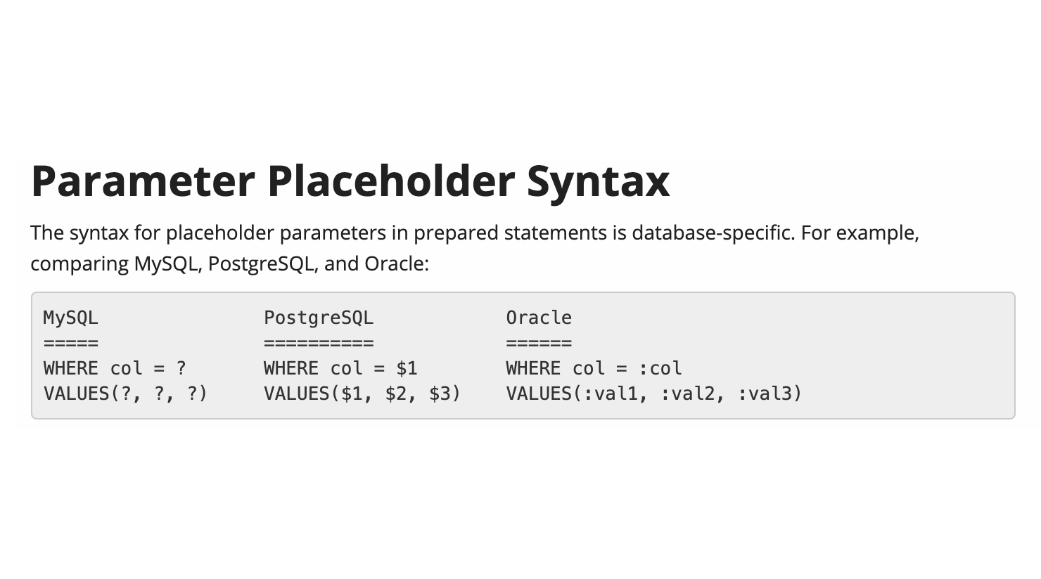Golang database/sql 패키지 삽질기 - 1편 매개변수 표시자