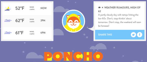 라이크 어 Poncho: JiveScript 날씨 챗봇
