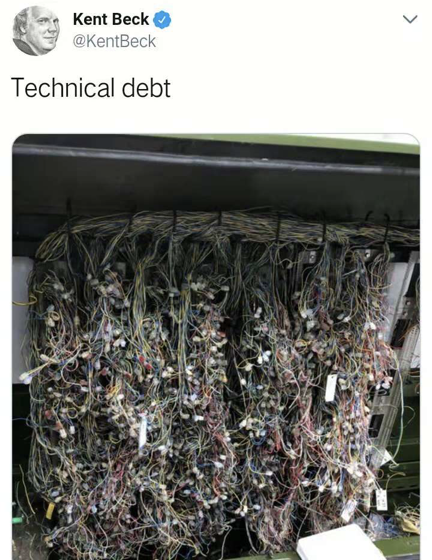 Technical debt를 은유한 Kent Beck의 트윗