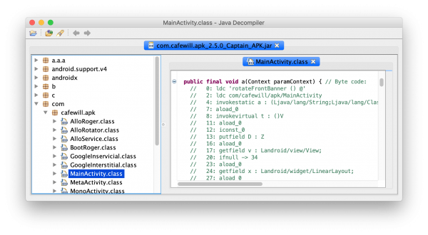 JD-GUI Bytecode